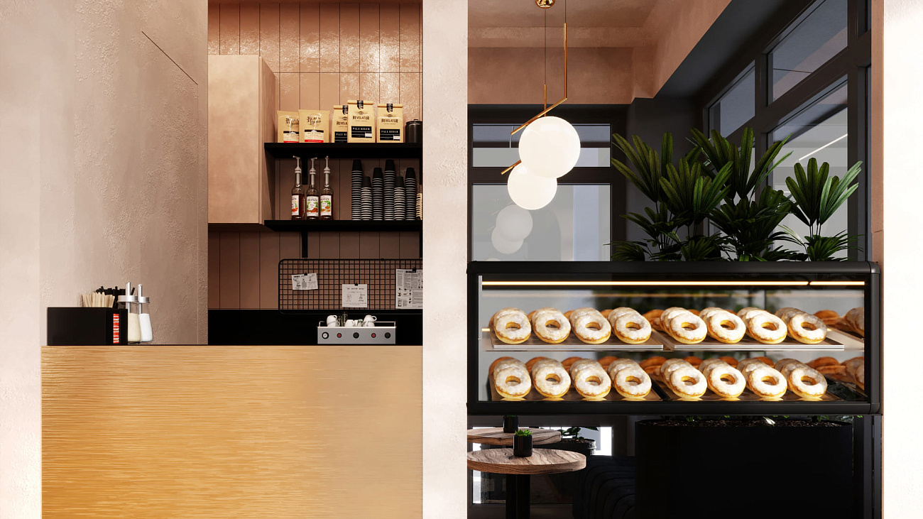 Дизайн интерьера кафе "The TECTO"